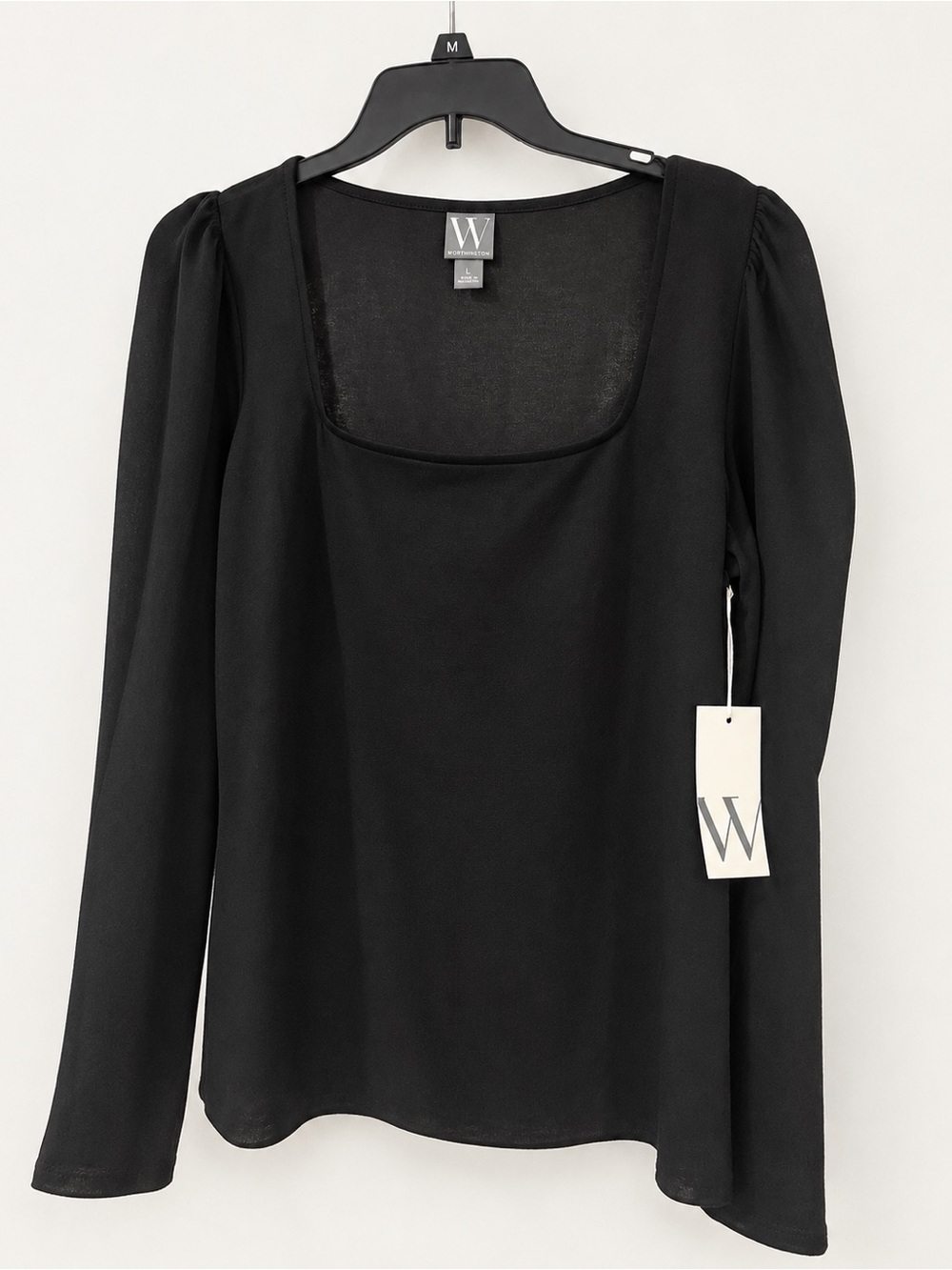 Worthington Women’s Ruffle Shoulder Long Sleeve Blouse NWT